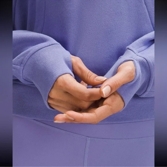 NWT Lululemon Scuba Oversized Half Zip Hoodie Jacket Dusty Lilac Size M/L - Picture 3 of 7